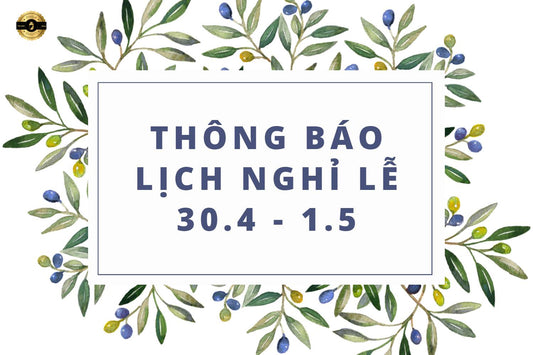 THÔNG BÁO LỊCH NGHỈ LỄ 30/4 & 1/5