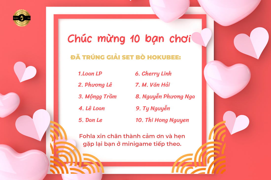 🔥CÔNG BỐ KẾT QUẢ MINIGAME "YÊU LÀ PHẢI NÓI - ĐÓI LÀ PHẢI ĂN"