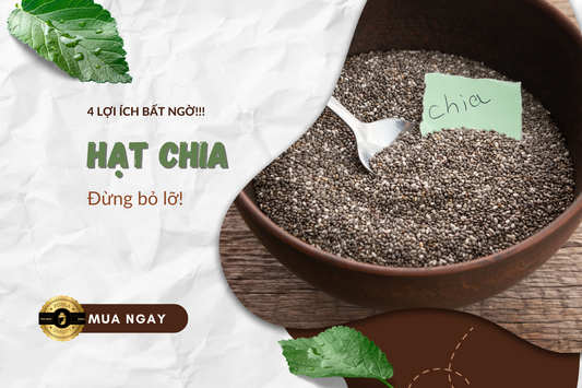 4 TÁC DỤNG THẦN KỲ CỦA HẠT CHIA