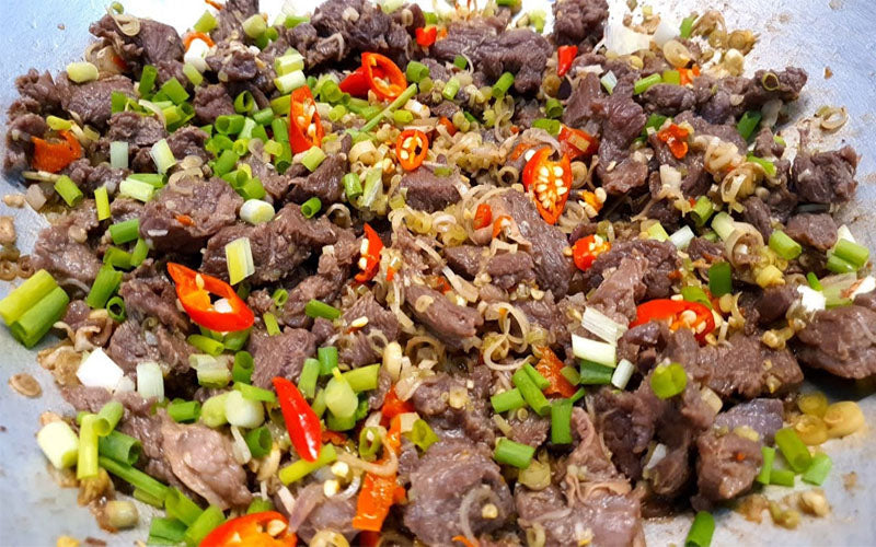 Cách làm bò xào sả ớt