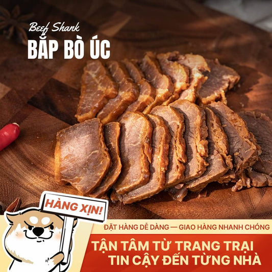 Bắp Bò Úc Cắt Món Hầm - Thớ Dày Chắc - 500g