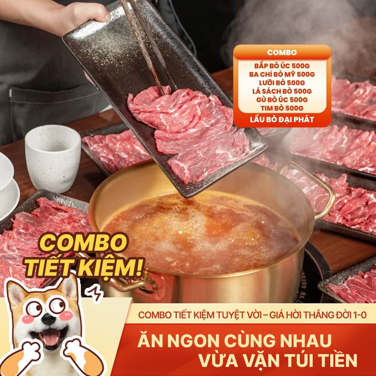Combo Lẩu Bò Đại Phát - Thịnh Vượng Tròn Đầy