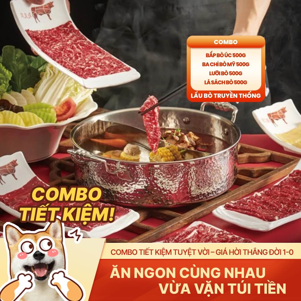 Combo Lẩu Bò Truyền Thống - Hương Vị Quê Nhà