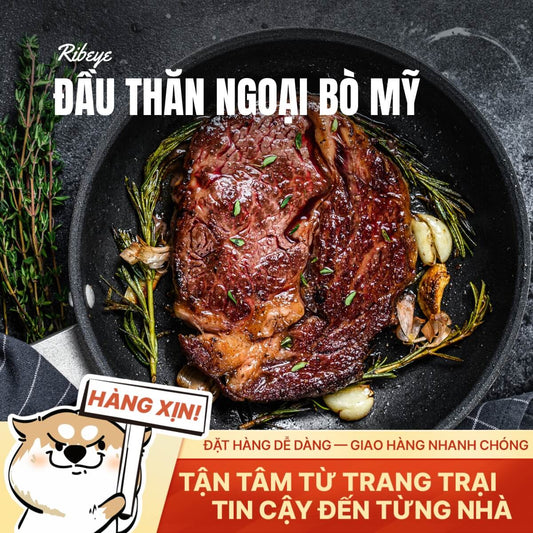 Đầu Thăn Ngoại Bò Mỹ - Cắt Steak 2cm - 500g