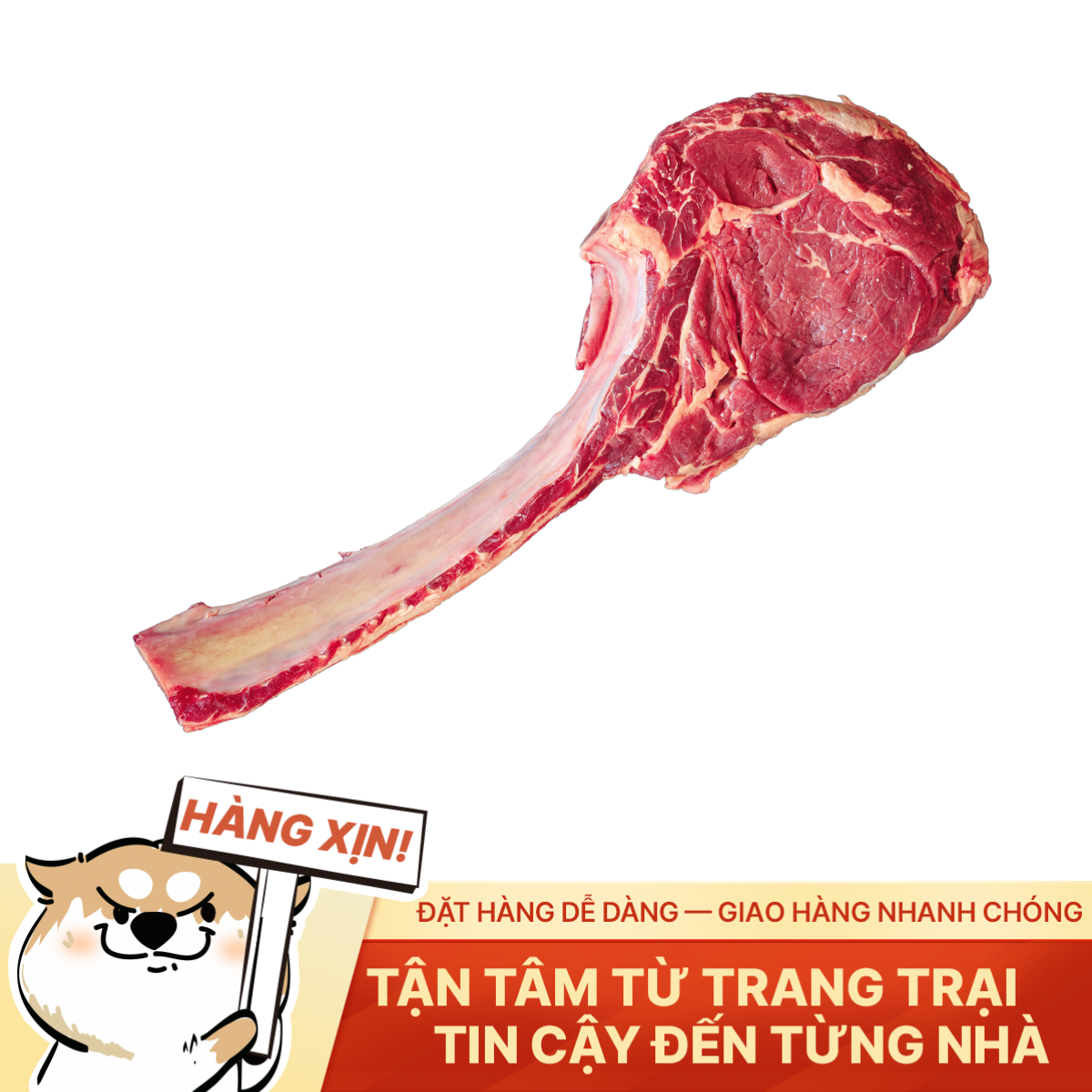 Đầu thăn ngoại Tomahawk nhập khẩu Úc