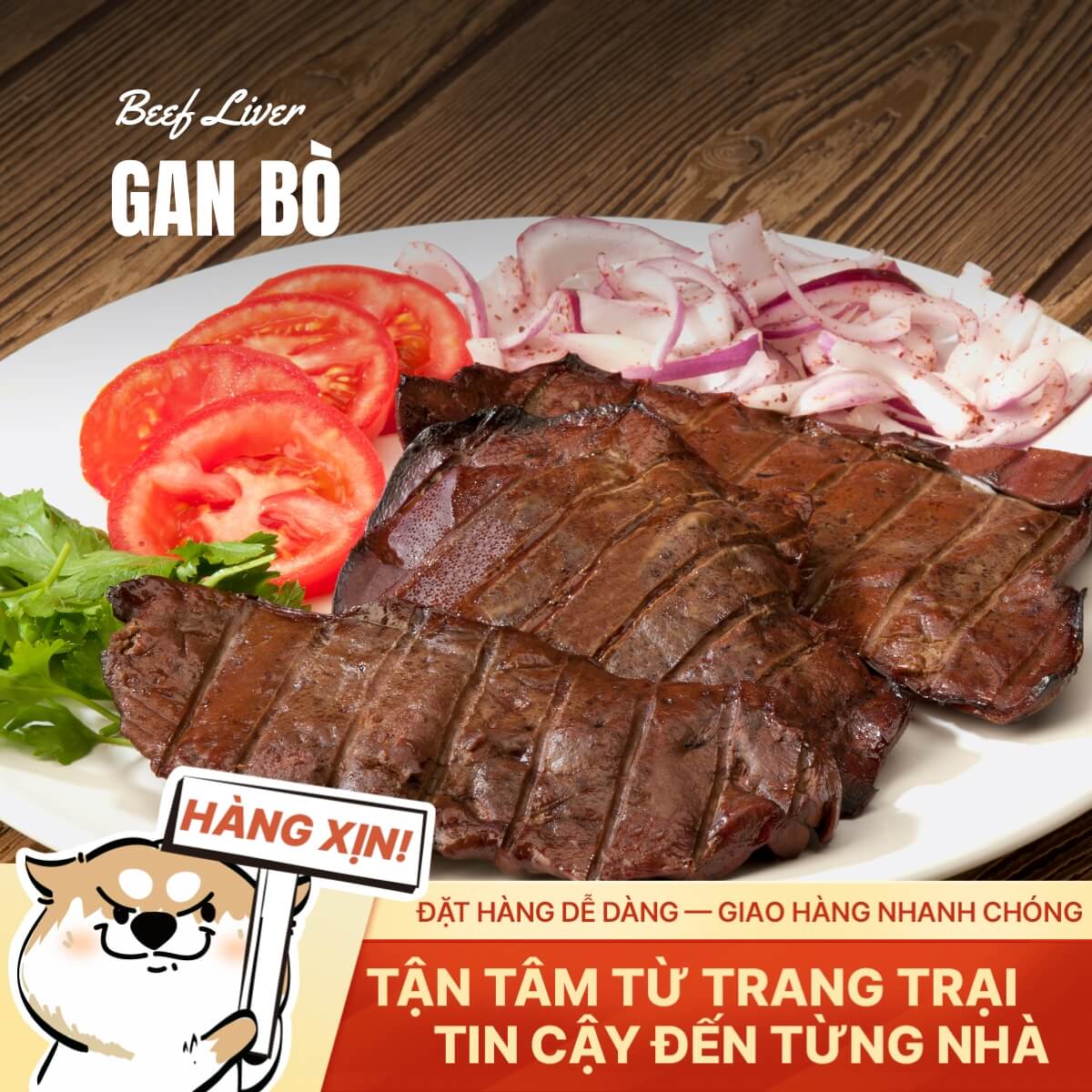 Gan Bò Việt Nam - Tươi Ngon - 500g