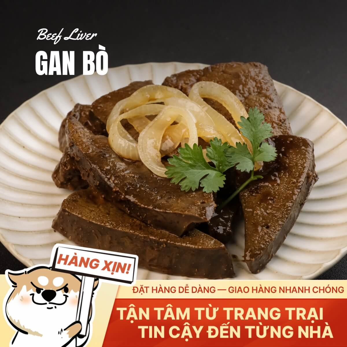 Gan Bò Việt Nam - Tươi Ngon - 500g