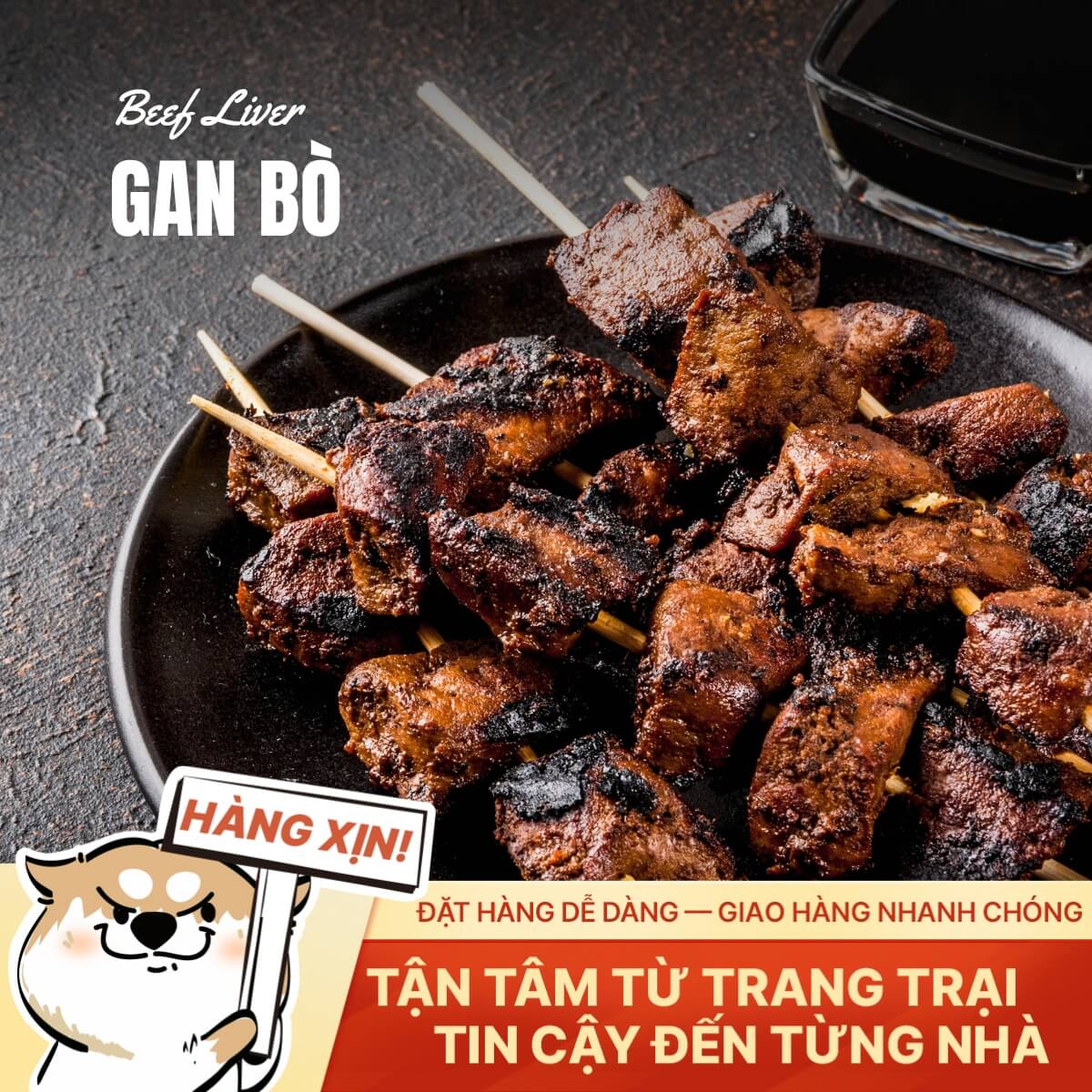 Gan Bò Việt Nam - Tươi Ngon - 500g