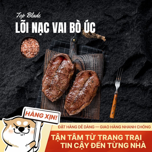 Lõi Nạc Vai Bò Úc - Thịt Mềm Ngọt - 500g