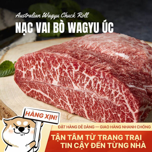 Nạc Vai Bò Wagyu Úc - Premium Marble - 500g