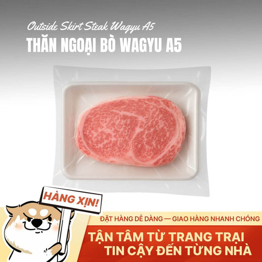 Thăn Ngoại Bò Wagyu A5 Nhật Bản - Premium Striploin - 500g