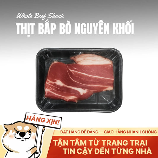 Bắp Bò Việt Nam - Nguyên Khối Tươi Mát - 500g
