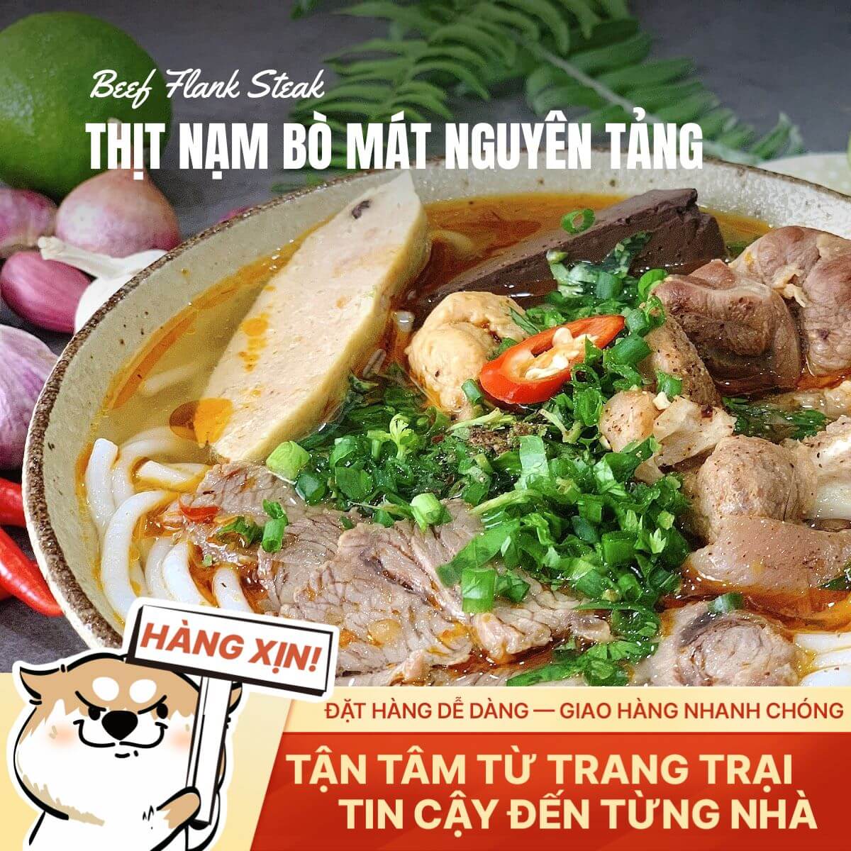 Thịt Nạm Bò Mát Việt Nam - Nguyên Tảng - 250g