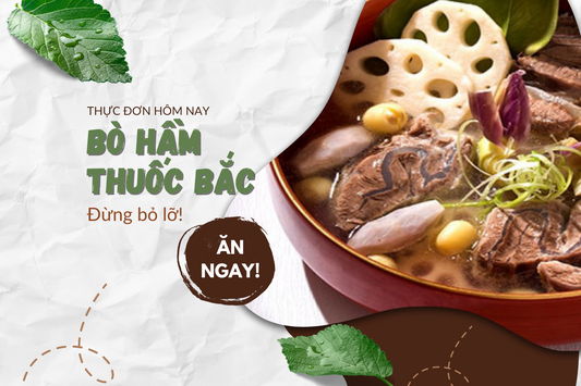 Bò hầm thuốc bắc tẩm bổ ngày mưa