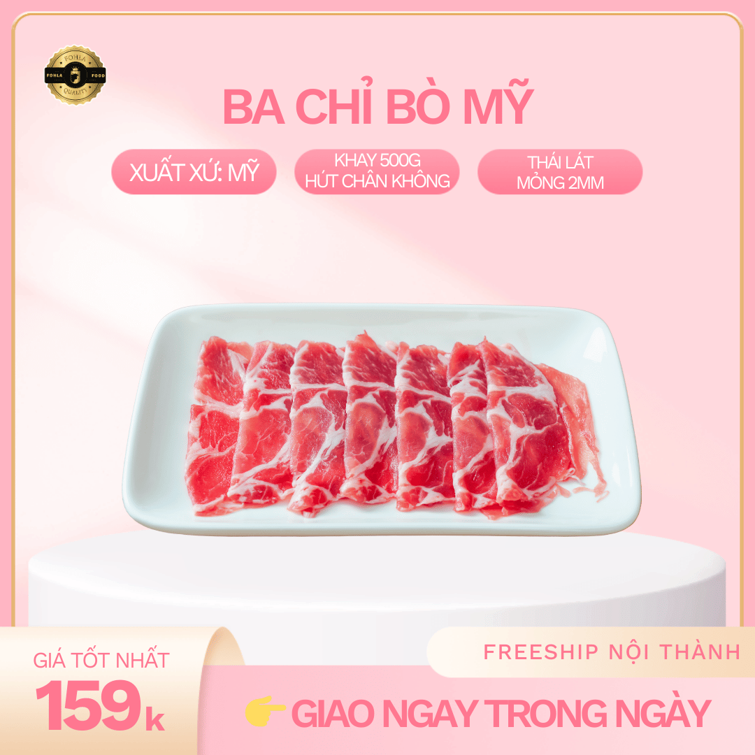 Ba chỉ bò Mỹ