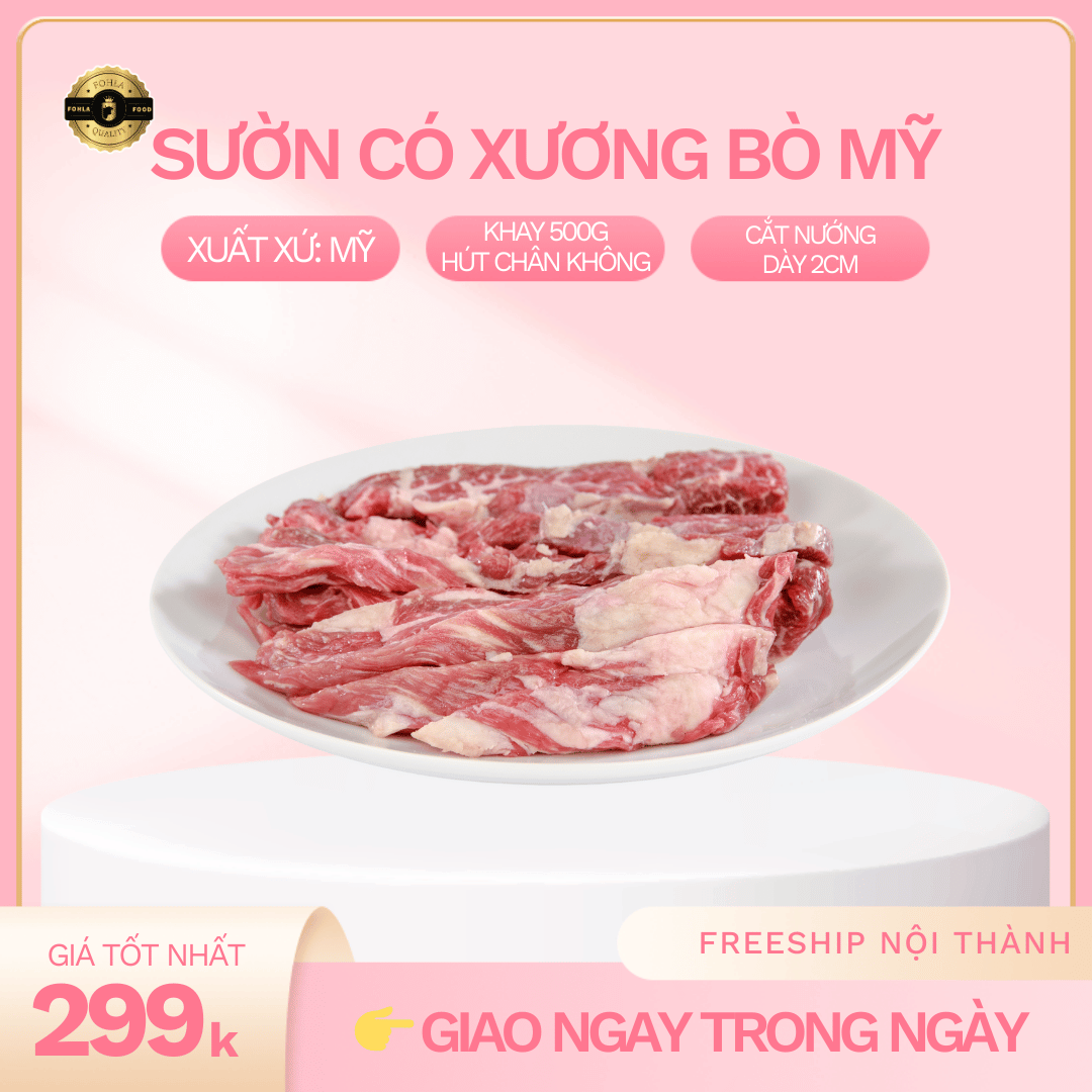 Sườn Bò Mỹ Có Xương