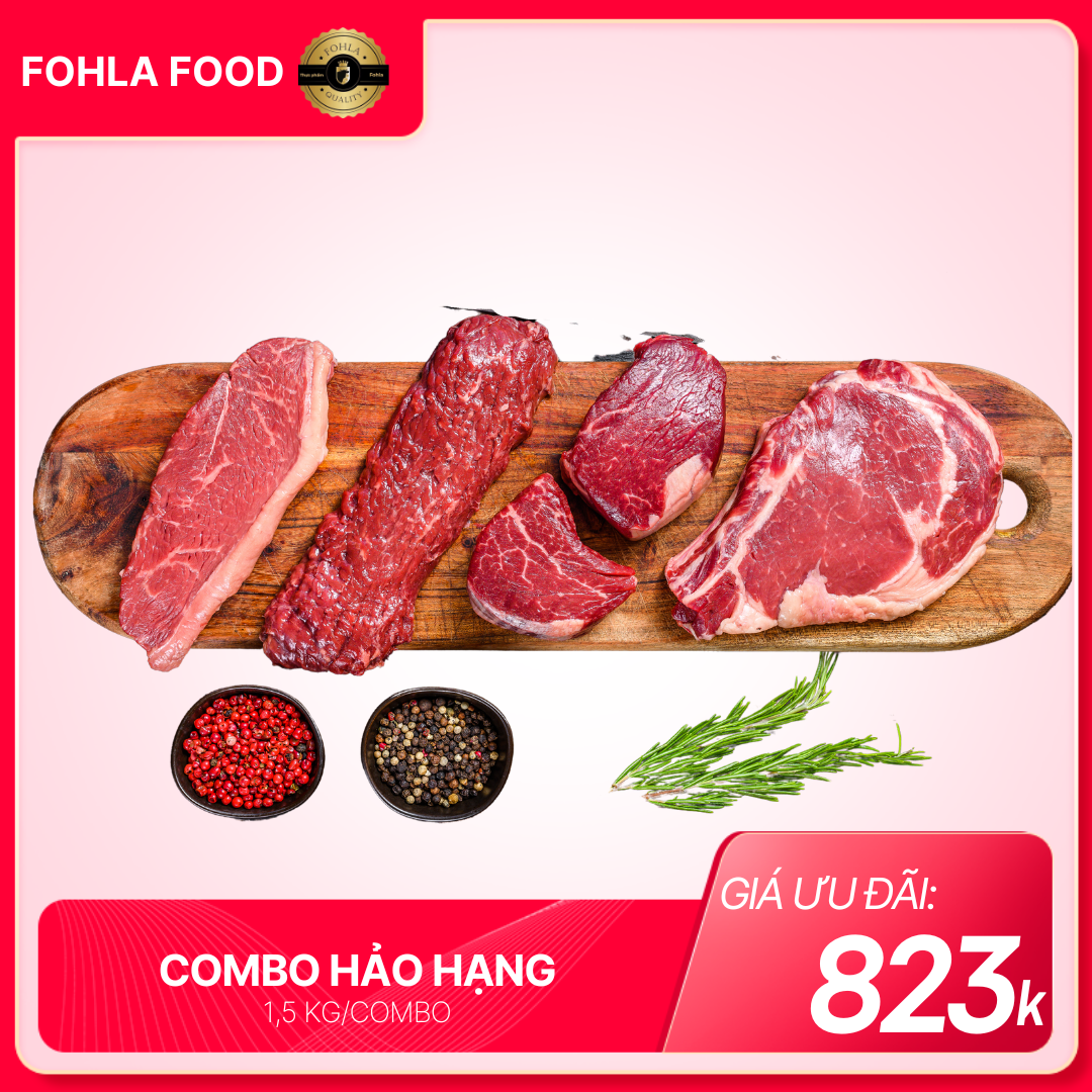 Combo Hảo Hạng (Bò xay, Wagyu A5, Bắp bò, Bò viên)