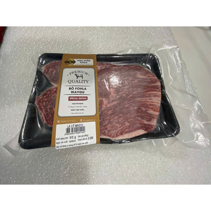 Vỉ thăn lá cờ bò Fohla Wagyu 500g hút chân không hình thật