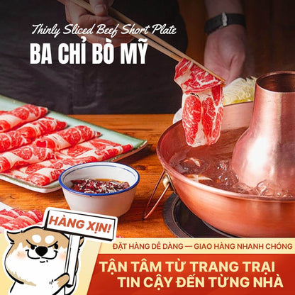Ba Chỉ Bò Mỹ - Thái Mỏng - 500g