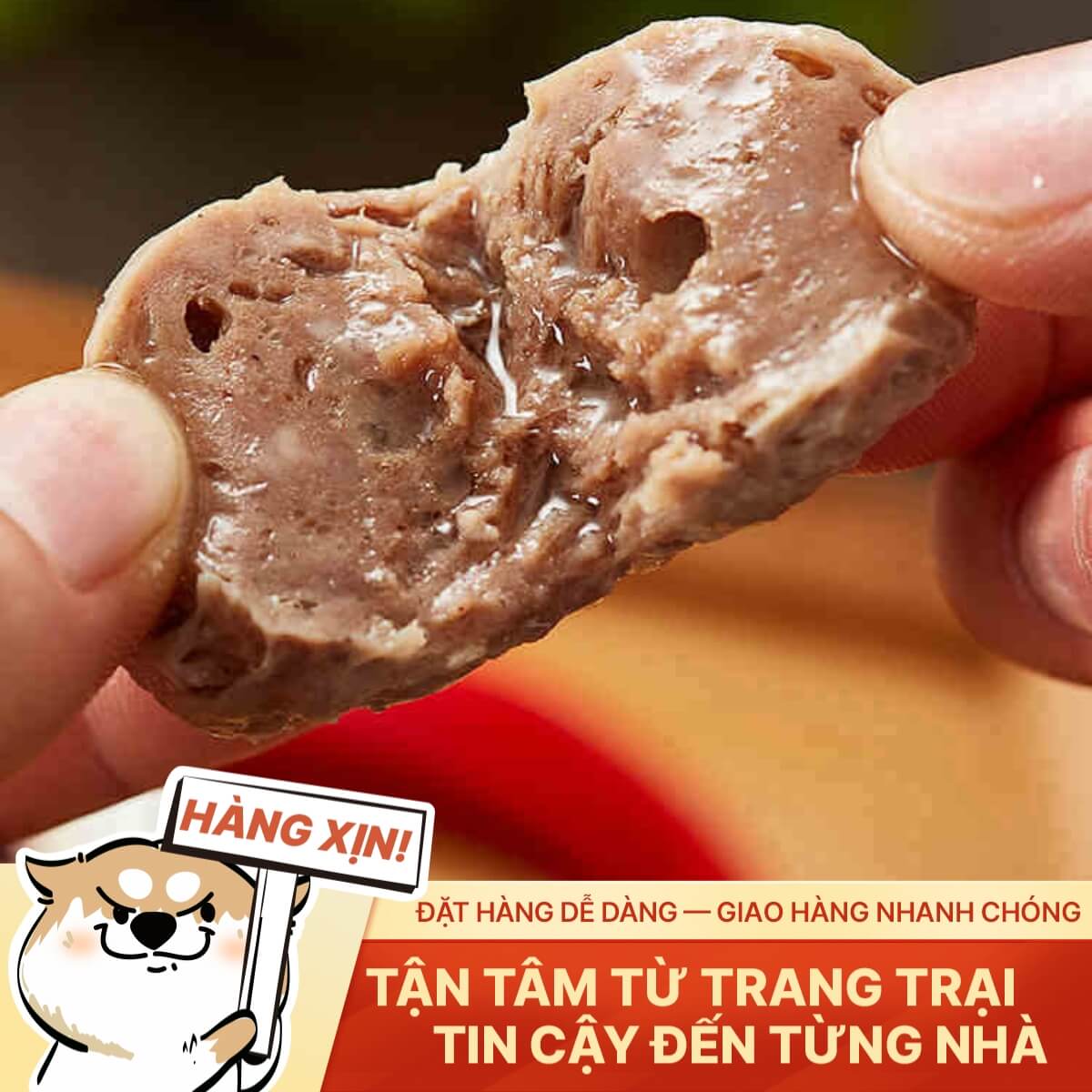 Bò Viên Gân Việt Nam - Dai Giòn - 500g
