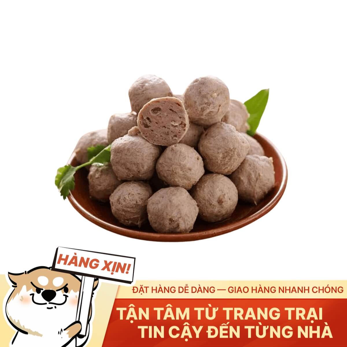 Bò Viên Tỏi Ớt Việt Nam - Đậm Đà - Khay 500g