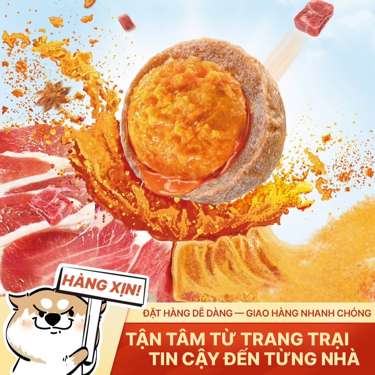 Bò Viên Trứng Muối Việt Nam - Thơm Béo - 500g