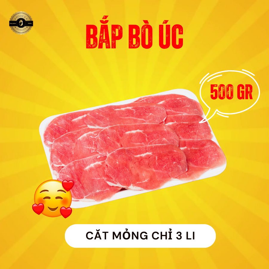 Combo Nhúng Lẩu 4 Món (Bò viên, Bắp bò, Ba chỉ, Gù bò)