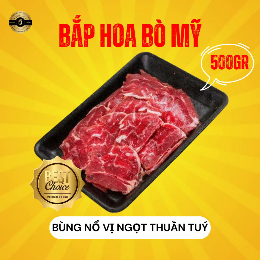 Combo BBQ Đủ Đầy (Ba chỉ, Thăn nội, Lõi nạc vai, Bắp hoa bò)