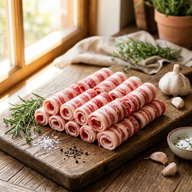 Ba Chỉ Bò Mỹ - Thái Mỏng - 500g