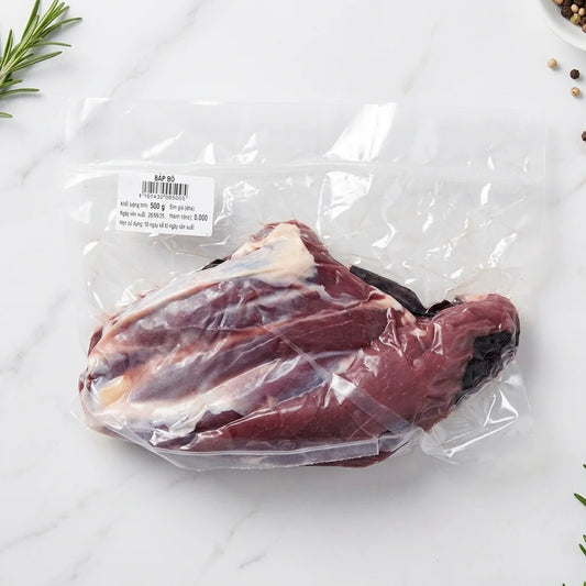 Bắp Bò Tươi Fohla - 500g Nguyên Khối - Hút Chân Không