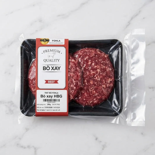 Bò Xay HBG 3 Patties Fohla 250g