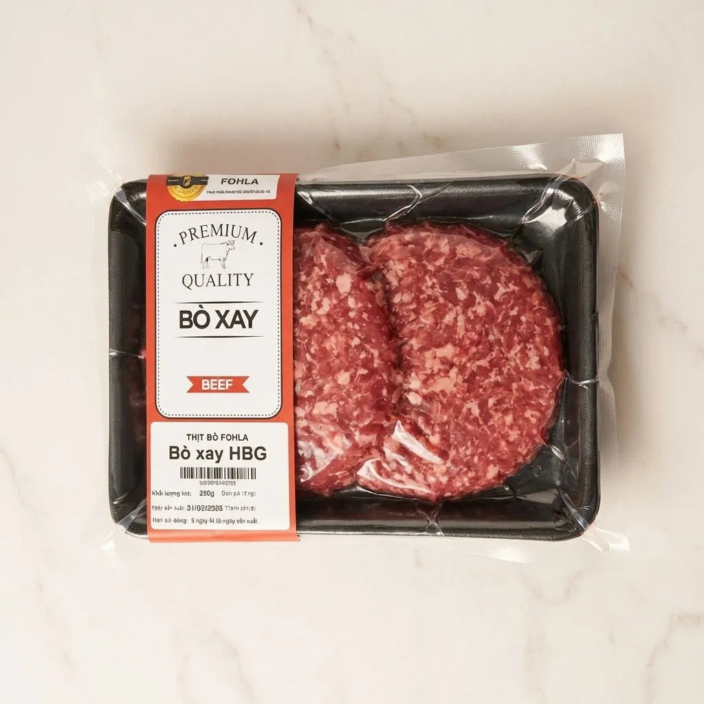 Bò Xay HBG 3 Patties Fohla 250g