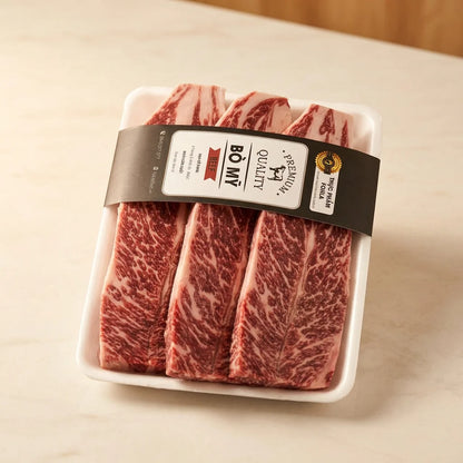 Sườn Bò Mỹ Không Xương - Premium Cut - 500g
