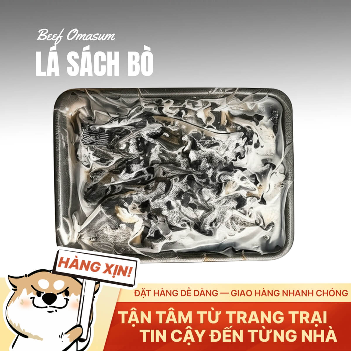 Lá Sách Bò Việt Nam - Tươi Ngon - 500g