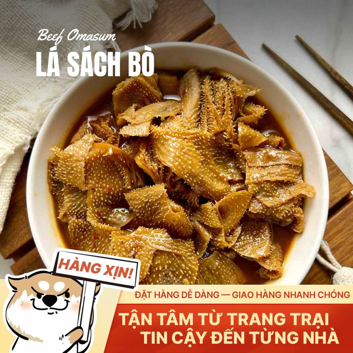 Lá Sách Bò Việt Nam - Tươi Ngon - 500g