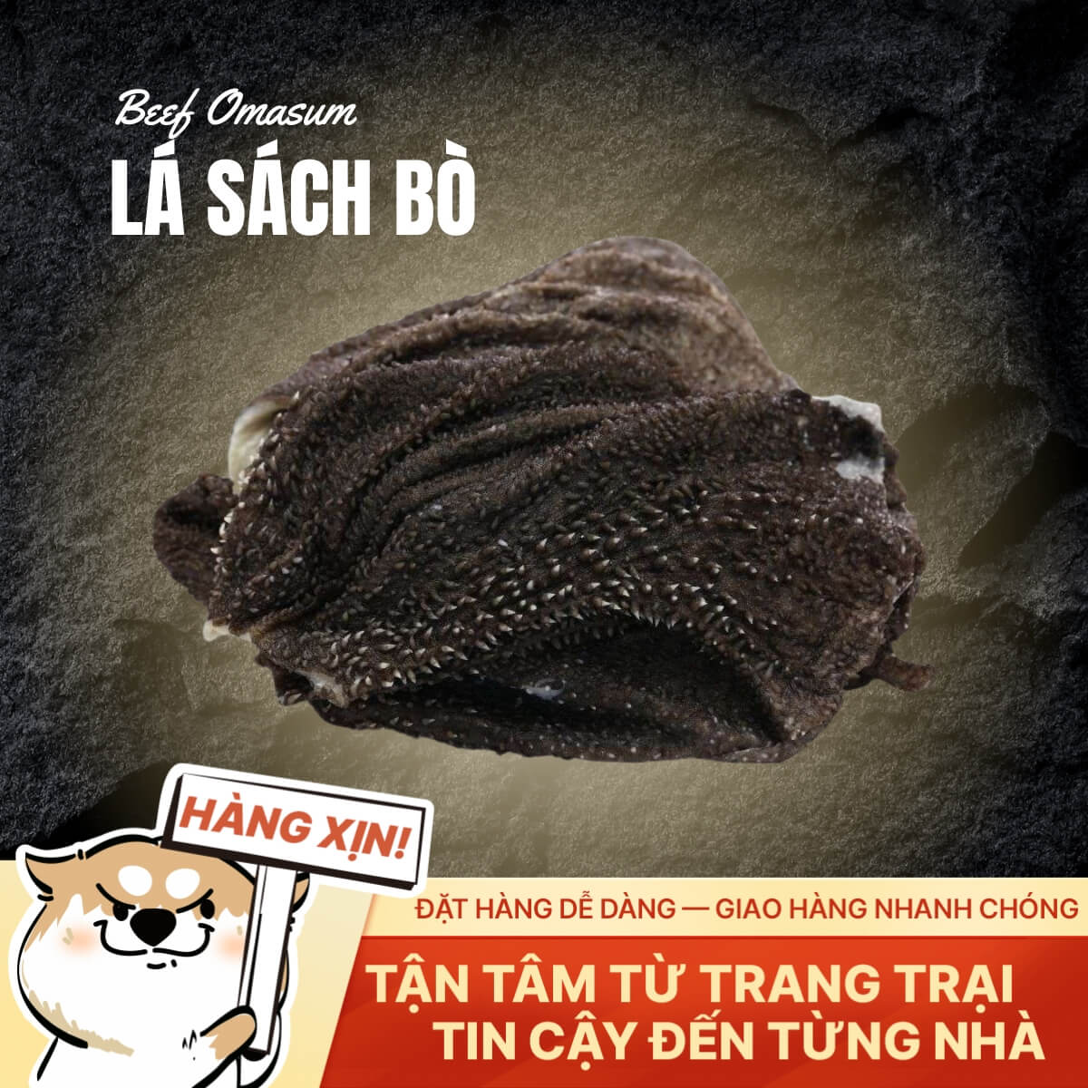 Lá Sách Bò Việt Nam - Tươi Ngon - 500g