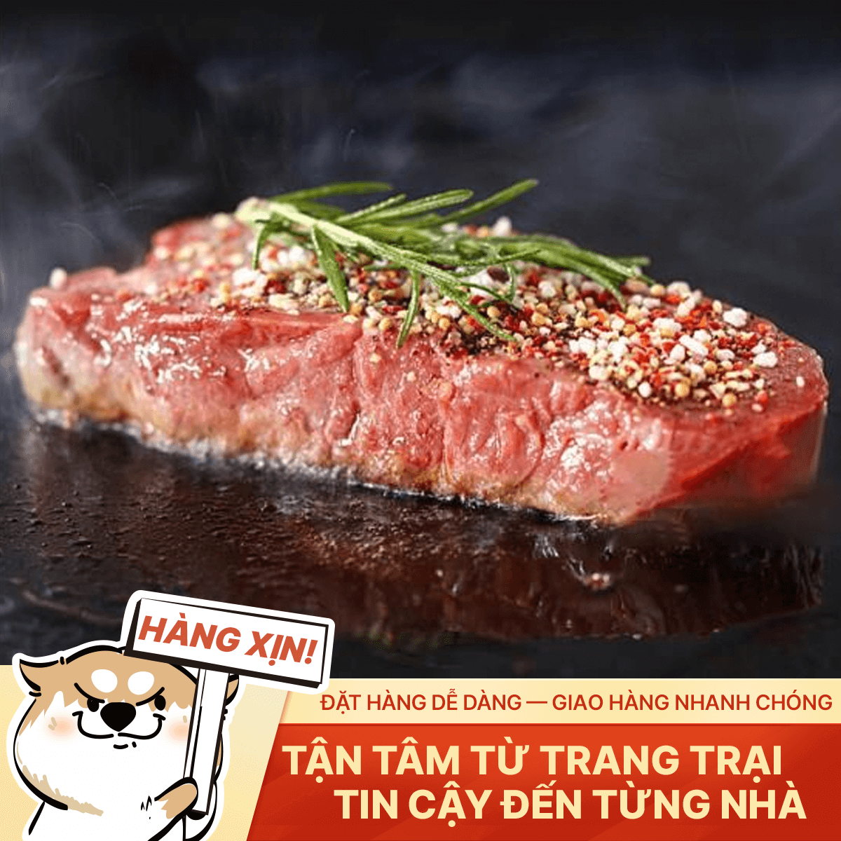 Lõi Nạc Vai Bò Mỹ - Prime Cut - 500g