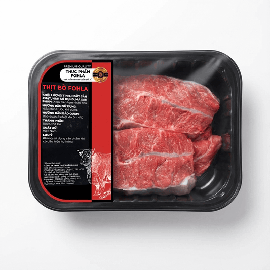 Lõi Vai Bò Tươi Việt Nam - Khay 250g | Thịt Mềm, Vân Mỡ Đẹp