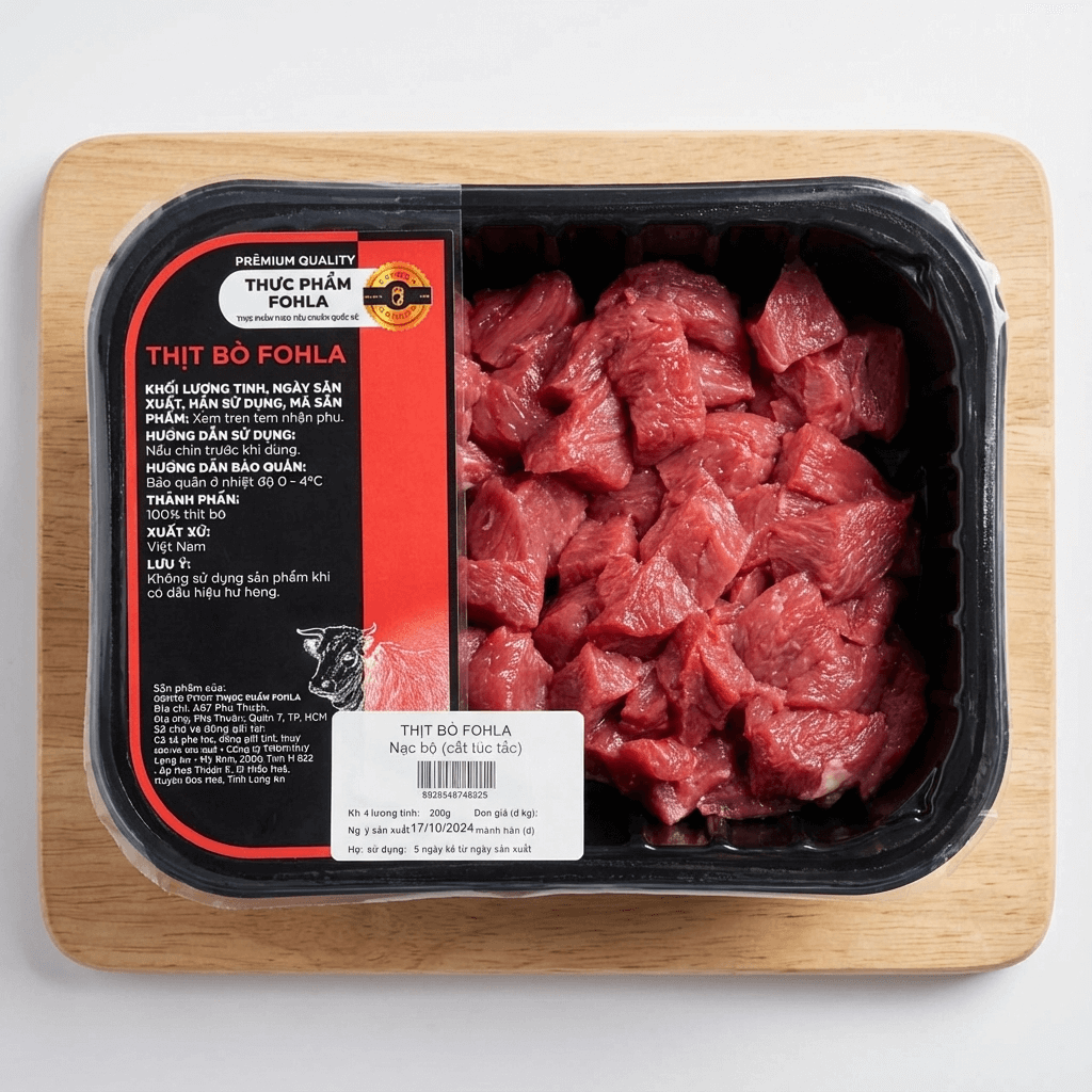 Nạc Bò Tươi Việt Nam - Khay 250g | Thịt Nạc Đỏ, Ít Mỡ