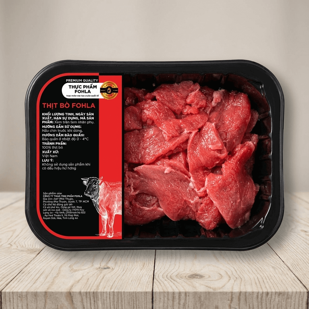 Nạc Bò Tươi Việt Nam - Khay 250g | Thịt Nạc Đỏ, Ít Mỡ